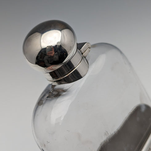 1895 年英國古董純銀和玻璃九柱酒壺 James Dixon and Sons